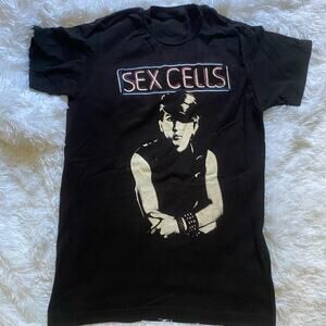 Men’s Sex Cells T-shirt Black Size Small